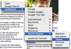 context menu screenshot